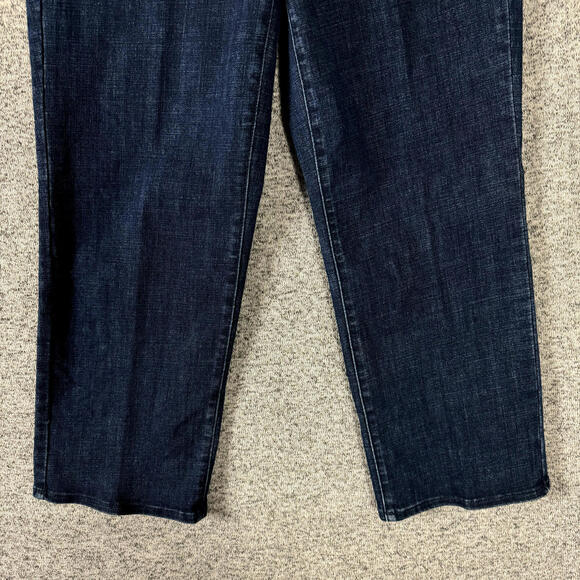 NYDJ Women's Size 4 Dark Wash High Rise Straight Leg Jeans - Picture 5 of 11
